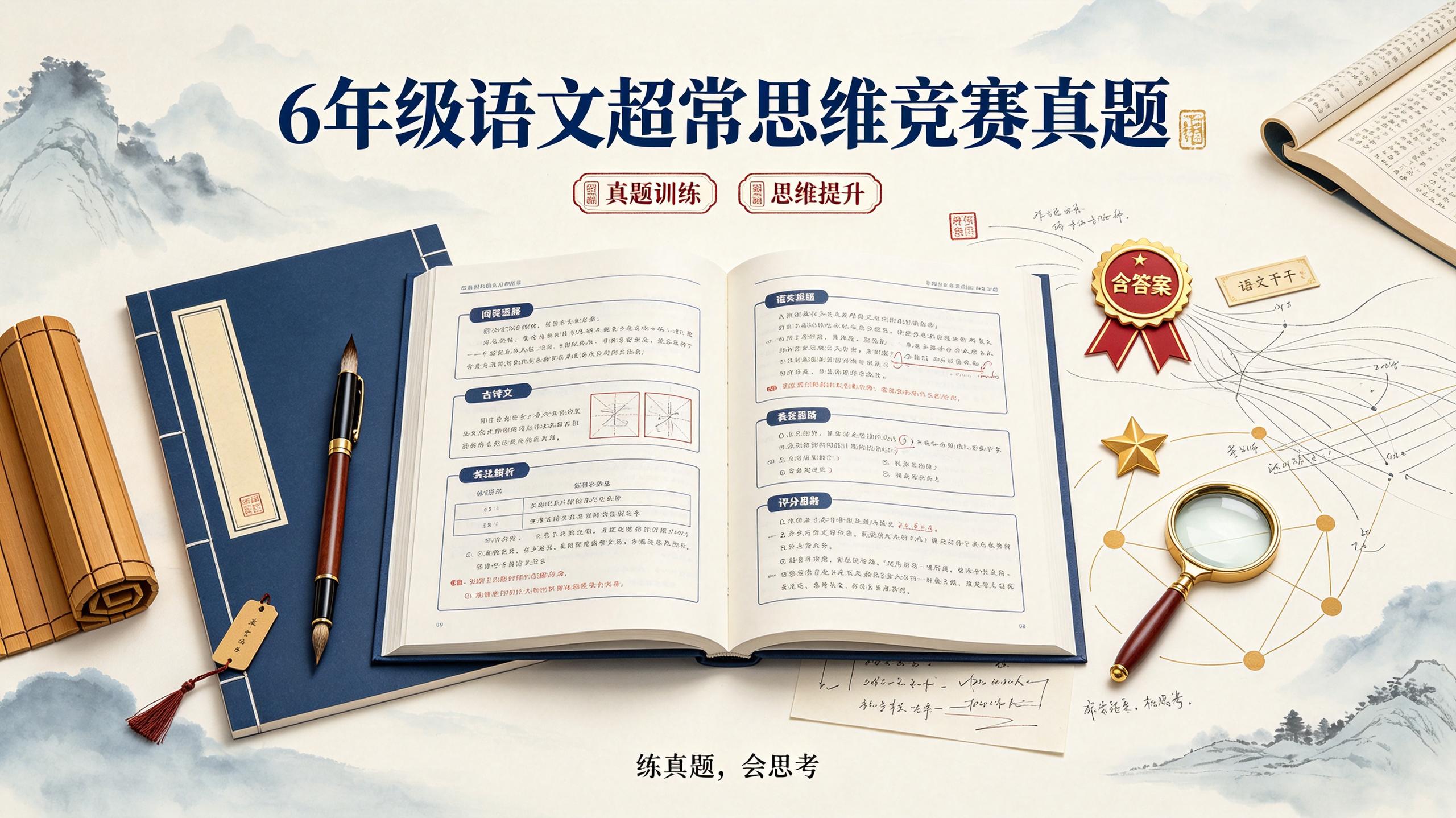 6年级语文超常思维竞赛真题(含答案)