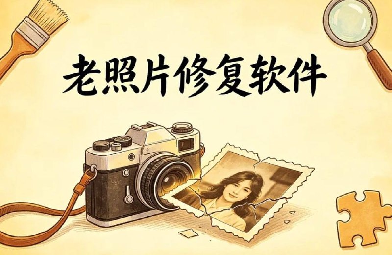 AI老照片修复工具,智能上色放大,一键还原珍贵记忆插图 AI老照片修复工具,智能上色放大,一键还原珍贵记忆