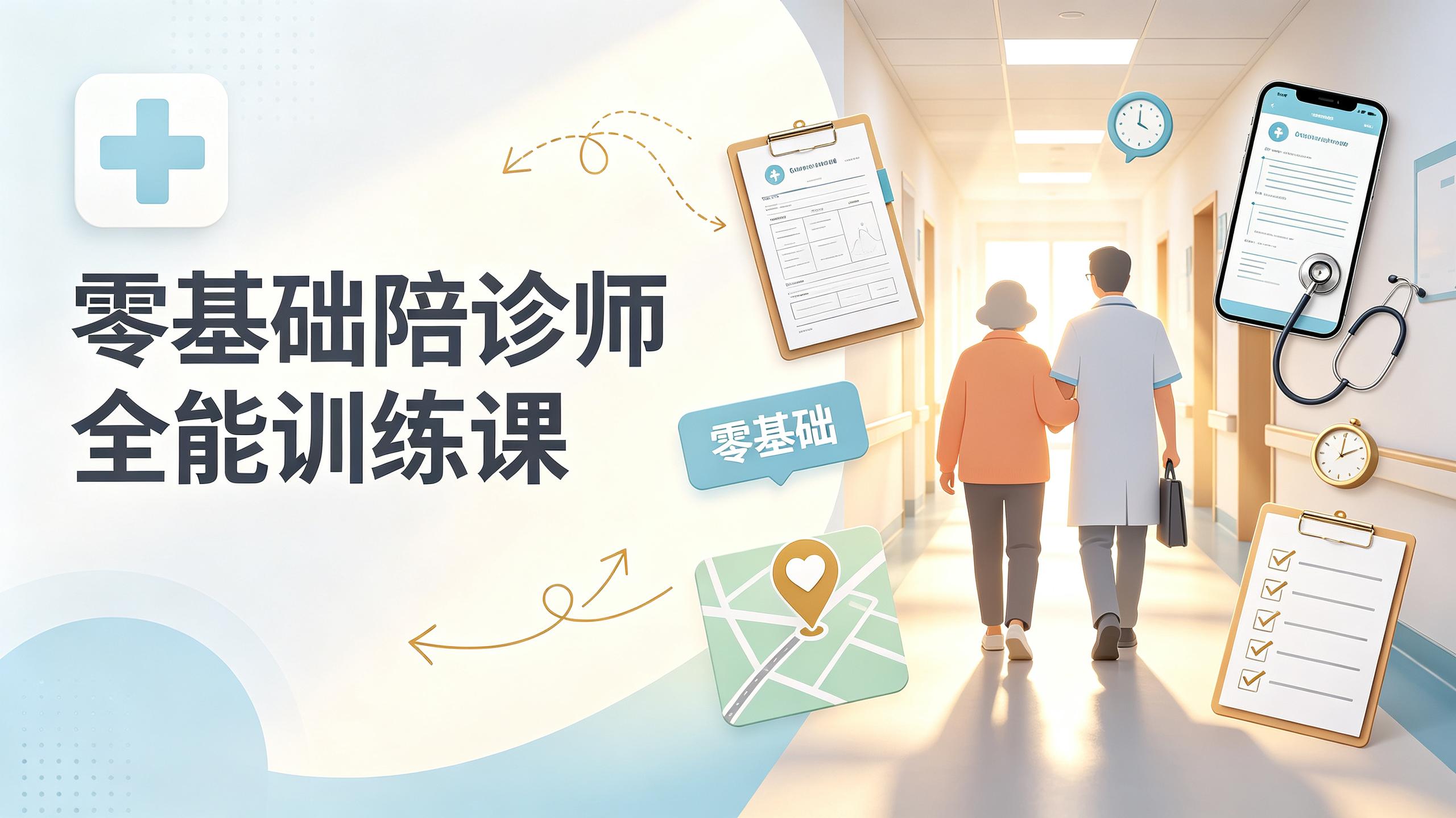 零基础陪诊师全能训练课插图 零基础陪诊师全能训练课