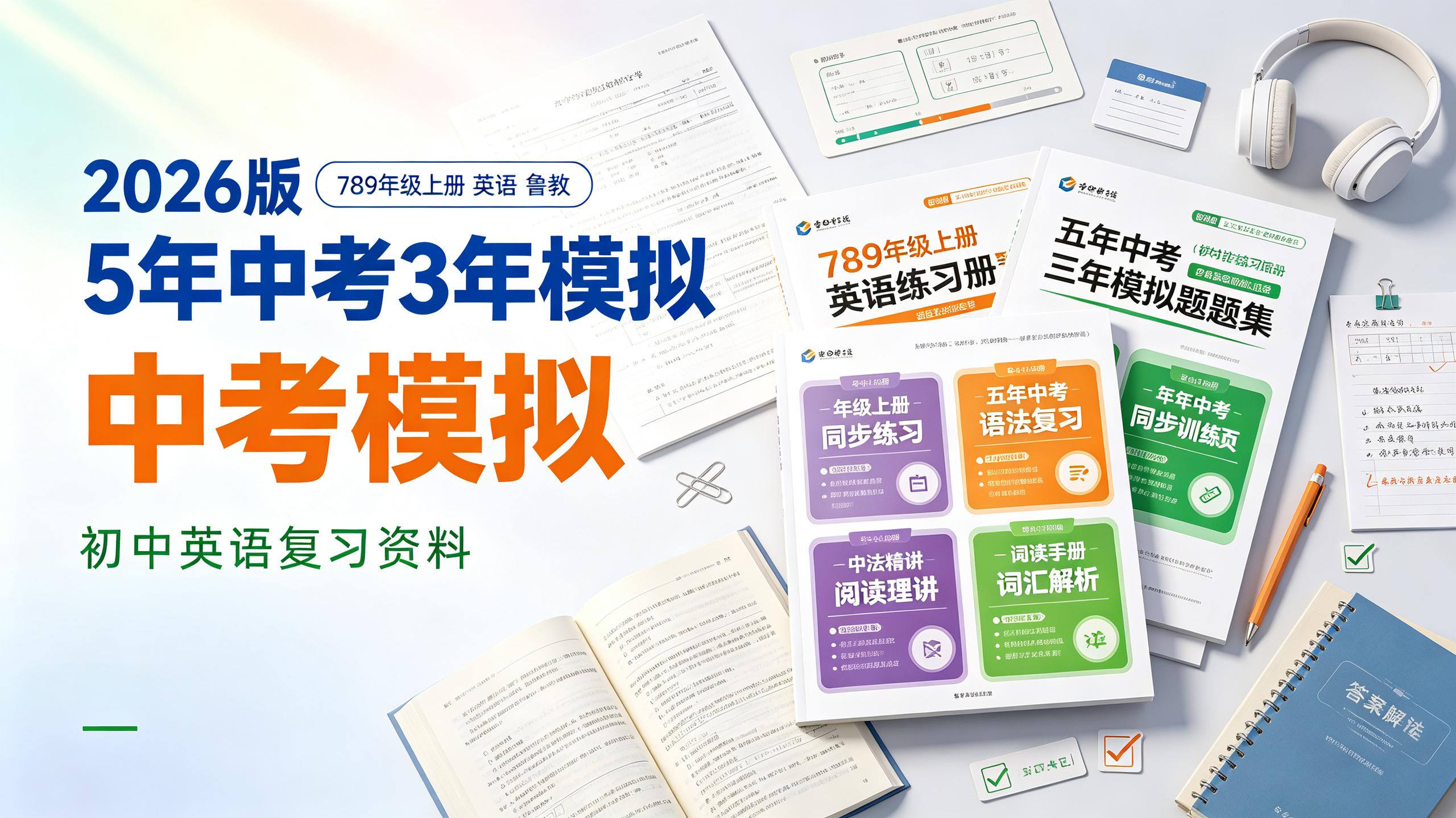 2026版初中《5年中考3年模拟》789年级上册(英语)(鲁教)