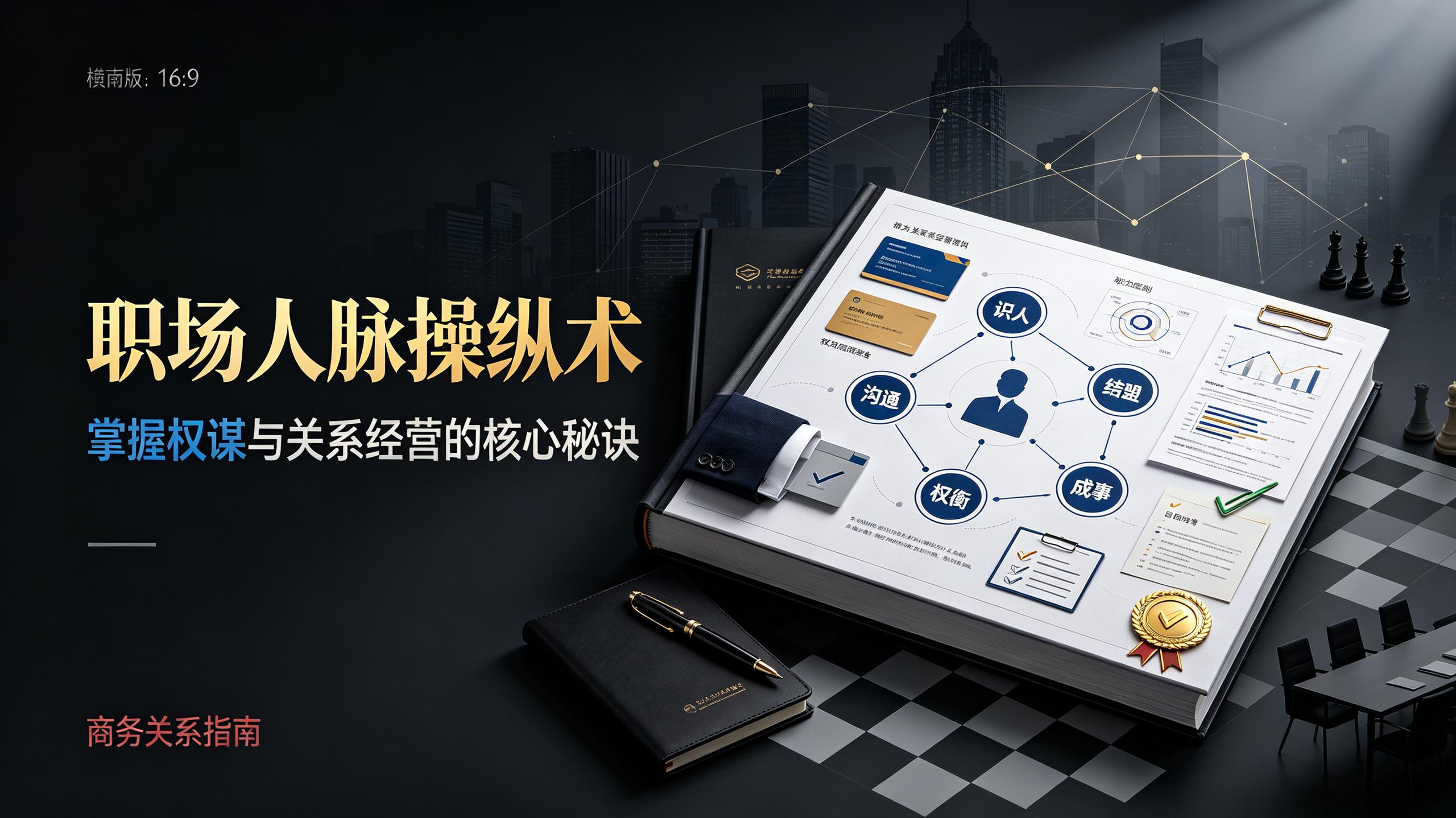 《职场人脉操纵术》：掌握权谋与关系经营的核心秘诀