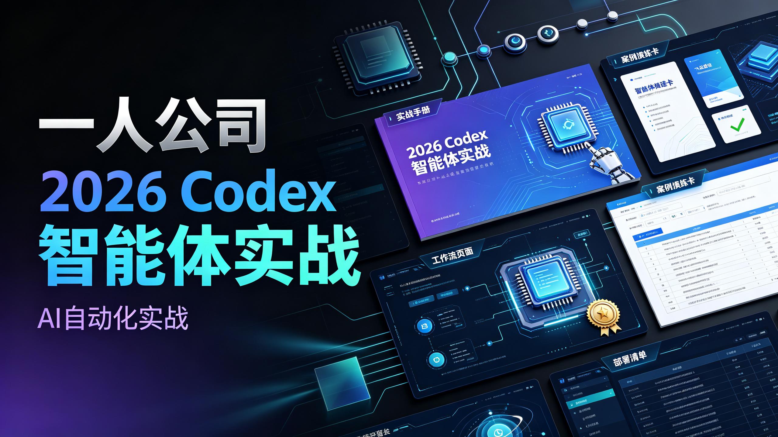 华仔一人公司:2026Codex智能体实战插图 华仔一人公司:2026Codex智能体实战