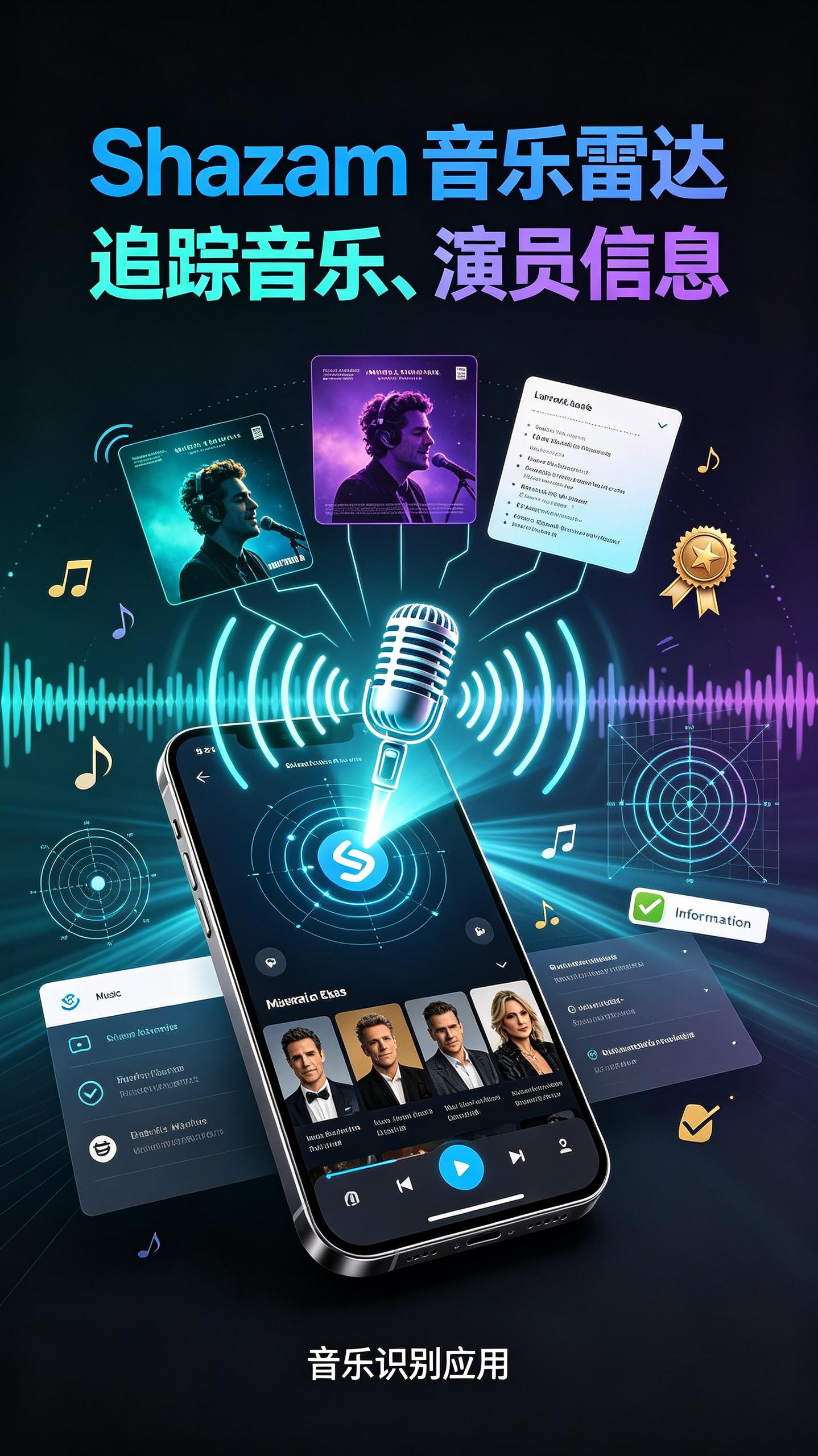 Shazam v16.56.0 音乐雷达,追踪音乐、演员等相关信息插图 Shazam v16.56.0 音乐雷达,追踪音乐、演员等相关信息
