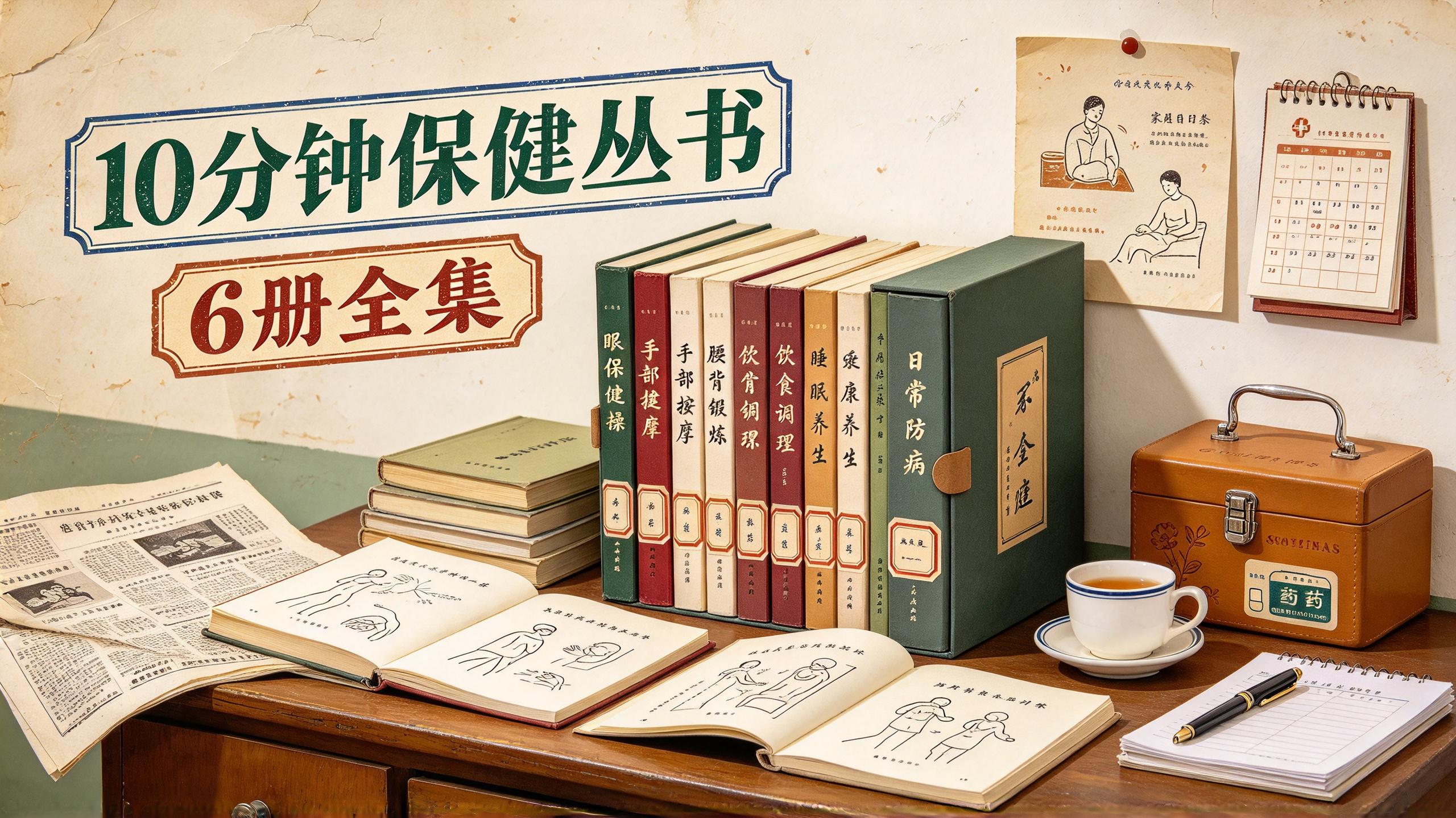 《10分钟保健丛书》6册全集,90年代经典实用保健老书书单插图 《10分钟保健丛书》6册全集,90年代经典实用保健老书书单