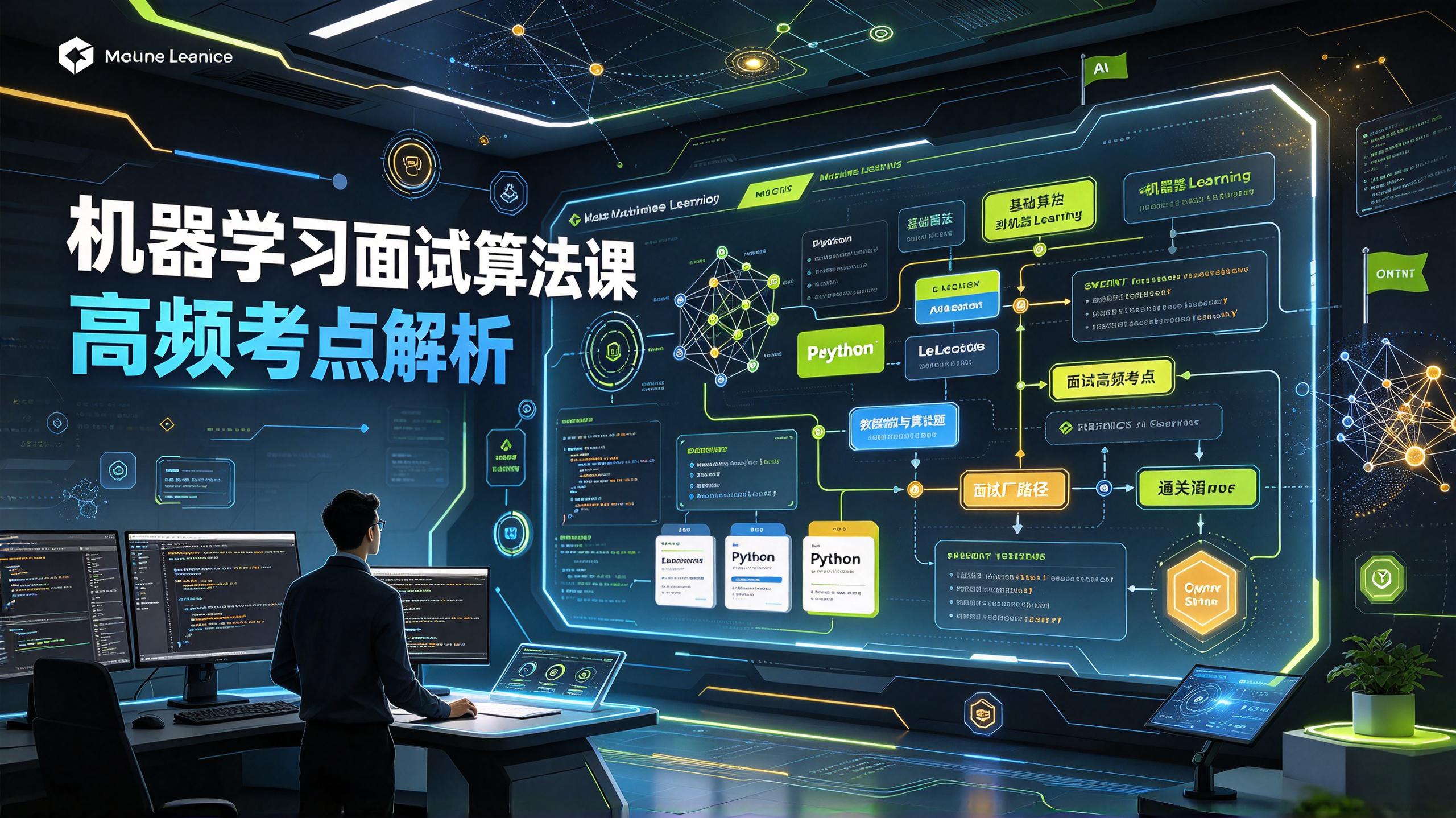 机器学习面试算法课|高频考点解析(Python实战+LeetCode题库+大厂通关)插图 机器学习面试算法课|高频考点解析(Python实战+LeetCode题库+大厂通关)