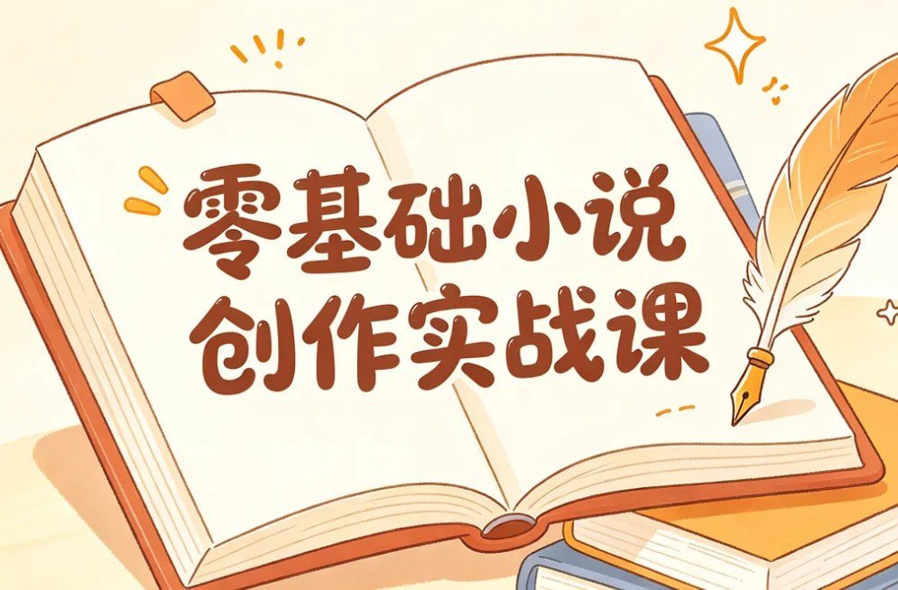 零基础小说创作实战课，高效写出短篇与长篇故事