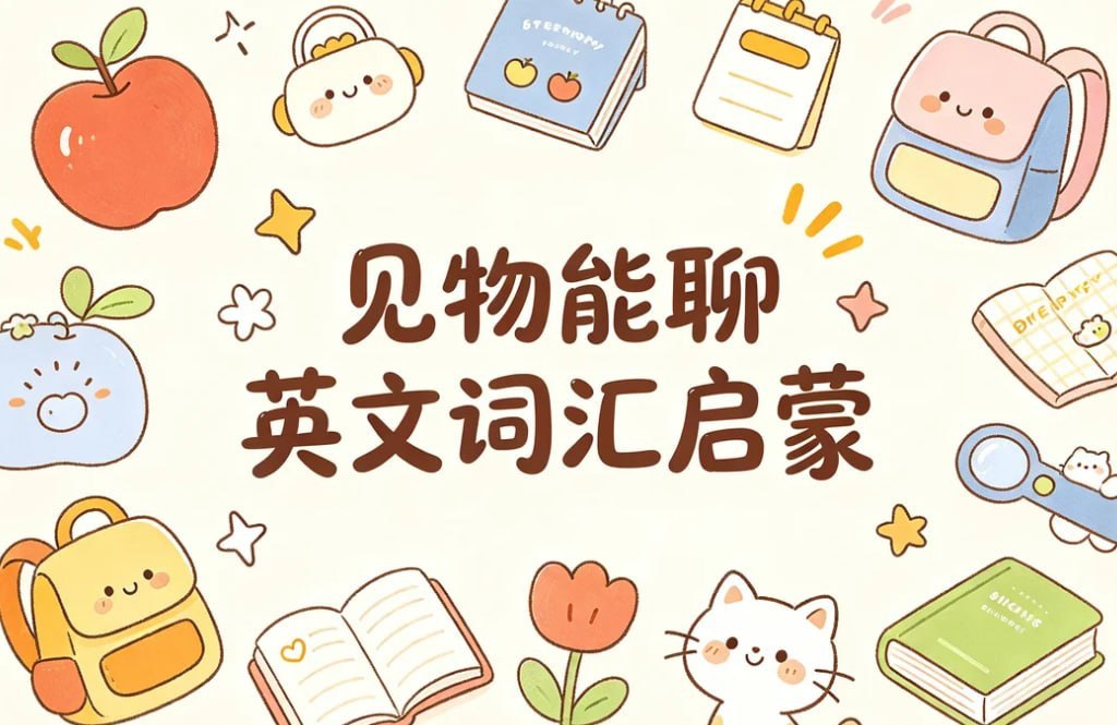 见物能聊100个英文词汇启蒙，日常场景轻松开口说